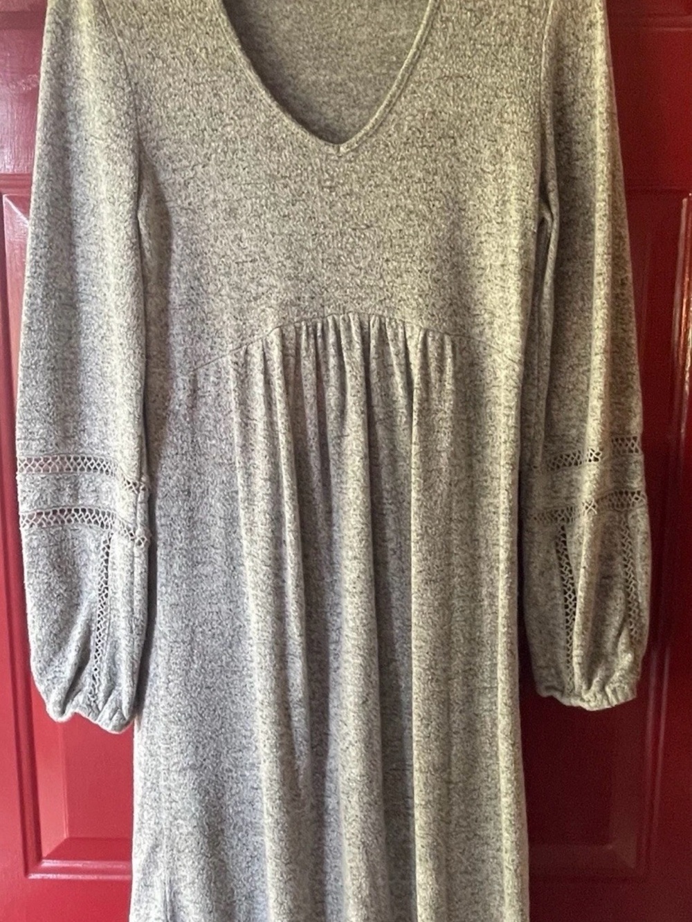 Olive & Oak Heather Gray Knit Top